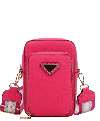 Fashion Mini Crossbody Bag YQ-1120 HOT PINK